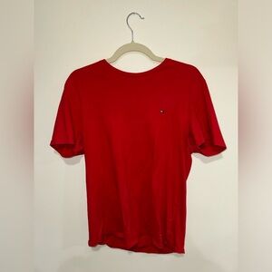 Red Tommy Hilfiger shirt